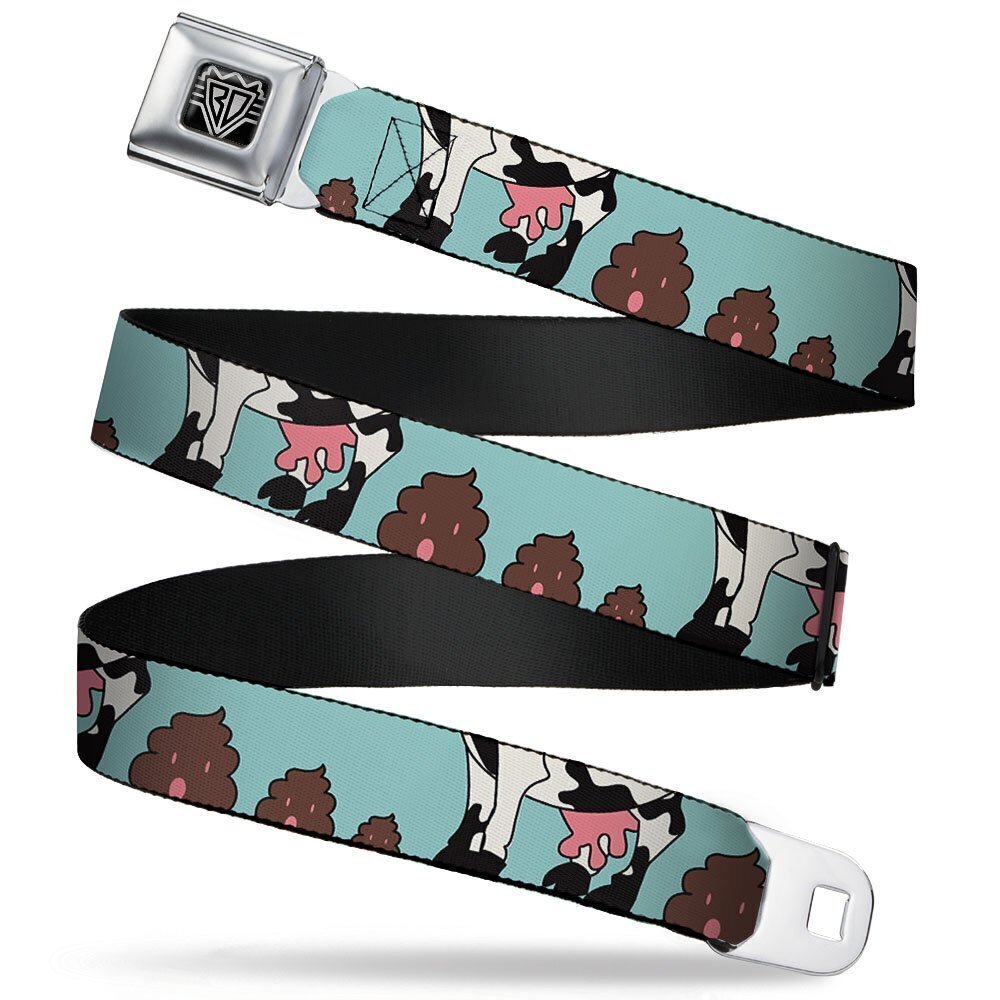9303 Seatbelt Belt - Zebra Poops Color - 1.0" Wide - 20-36 Inches in Length